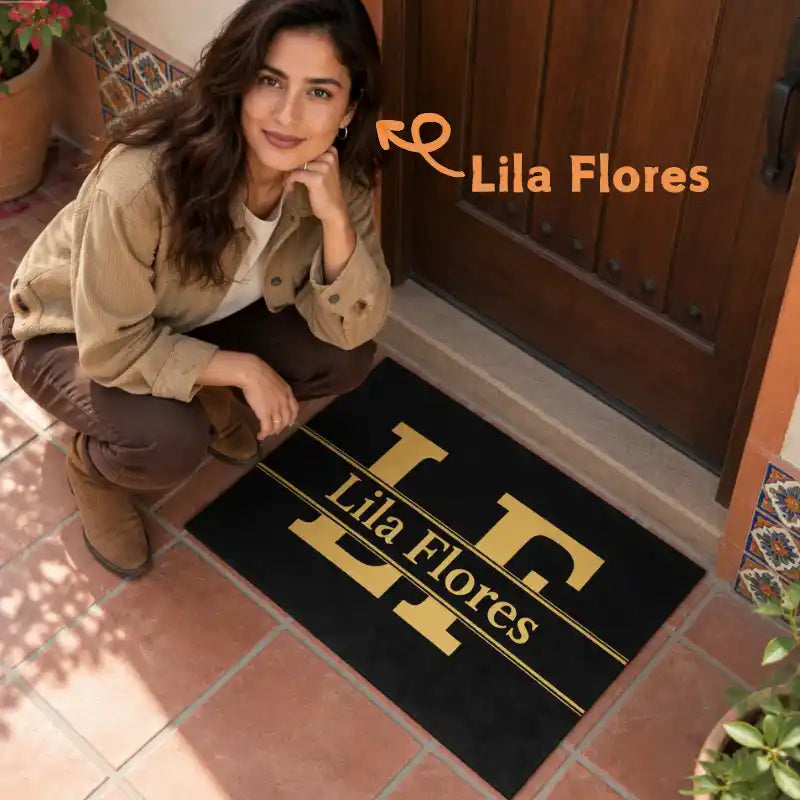 Nombre y apellido personalizados – Alfombra personalizada
