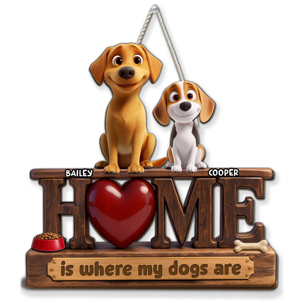 Letrero de madera personalizado para amantes de los perros